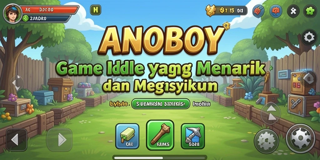 Tampilan gameplay ANOBOY yang seru dan interaktif.