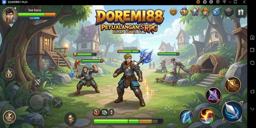 Screenshot DOREMI88 menampilkan aksi seru dalam gameplay RPG.
