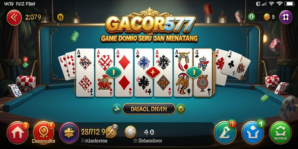 Screenshot gameplay GACOR577 menampilkan keseruan bermain Domino.