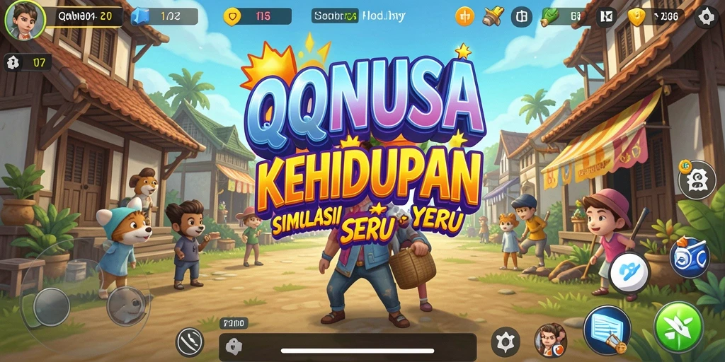 Tampilan gameplay QQNUSA yang menarik dan interaktif.