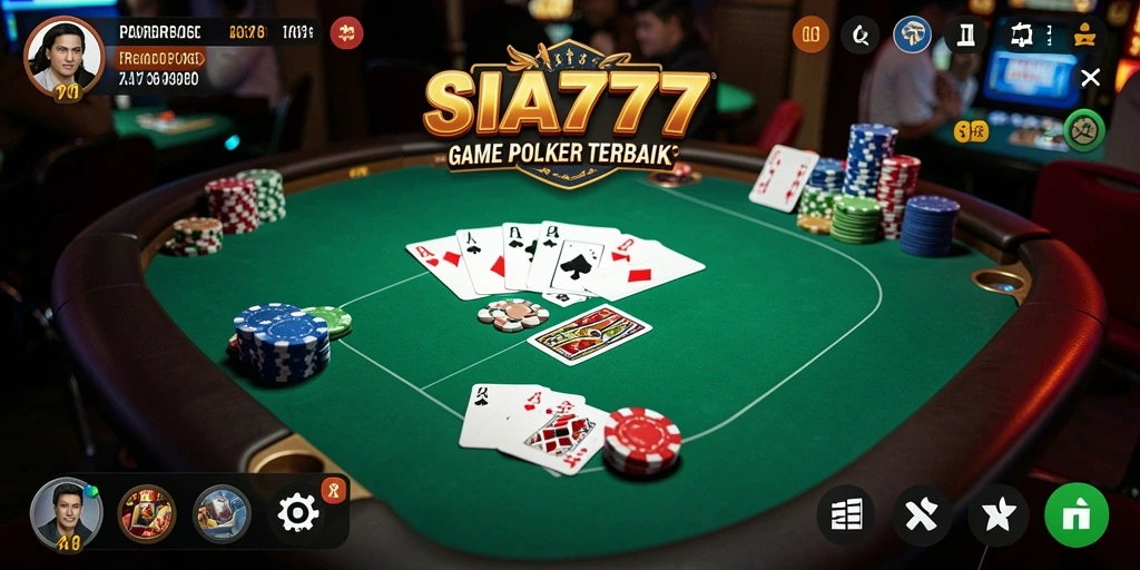 Screenshot SIA777 menampilkan gameplay Poker seru dan interaktif.